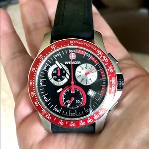 Mens Swiss Made WENGER Chronograph - RUNNING GREAT